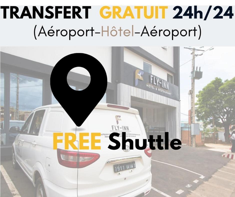 Fly Inn Madagascar Hotel - Navette Gratuite H24 - A 300M De L'Aeroport International Ivato-Antananarivo Ивато Экстерьер фото